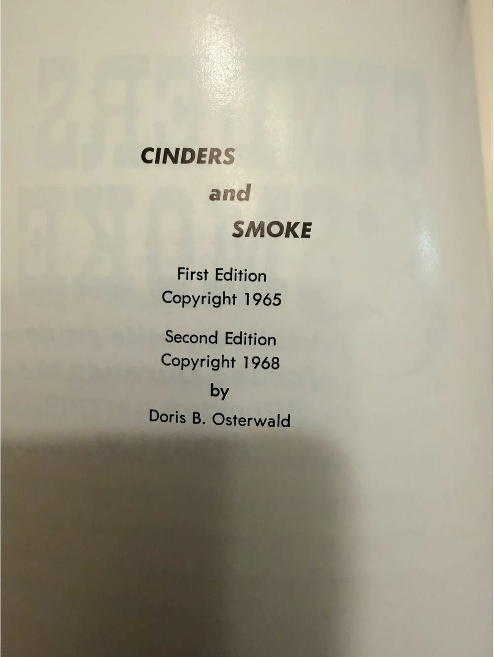Cinders & Smoke Durango Silverton Narrow Gauge Guide 1968 2nd Ed Doris Osterwald